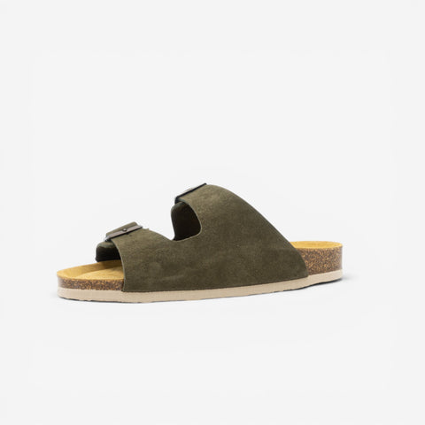 Beta Womens Sandal - Militar Serraje Top (recycled suede)
