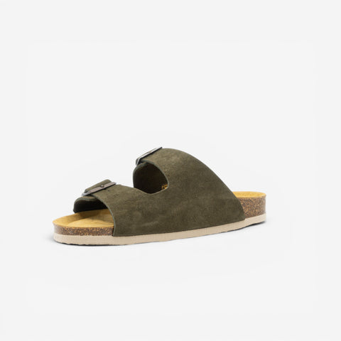 Beta Womens Sandal - Militar Serraje Top (recycled suede)