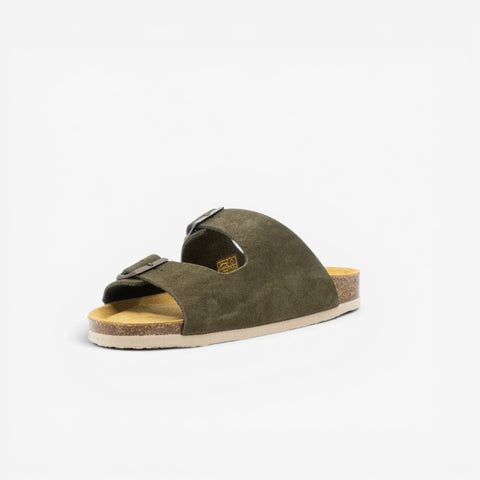 Beta Womens Sandal - Militar Serraje Top (recycled suede)