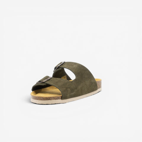 Beta Womens Sandal - Militar Serraje Top (recycled suede)