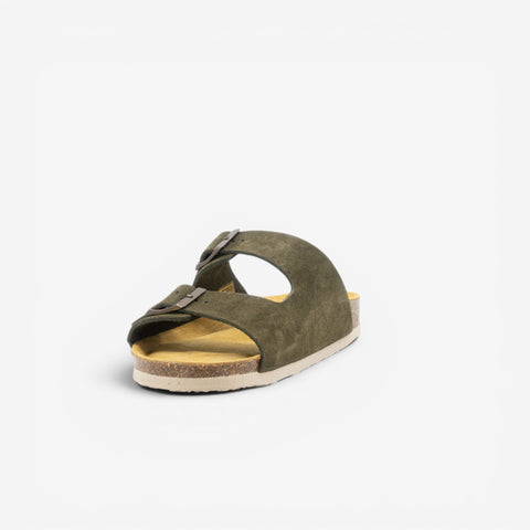 Beta Womens Sandal - Militar Serraje Top (recycled suede)