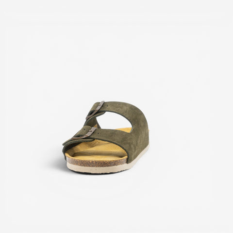 Beta Womens Sandal - Militar Serraje Top (recycled suede)