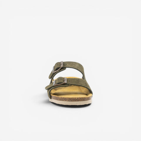 Beta Womens Sandal - Militar Serraje Top (recycled suede)