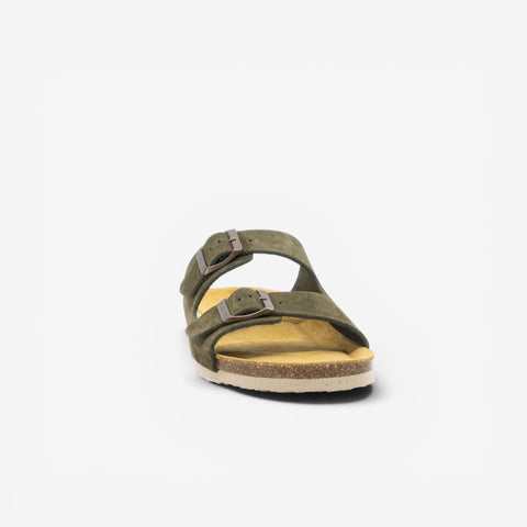 Beta Womens Sandal - Militar Serraje Top (recycled suede)