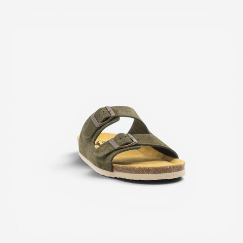 Beta Womens Sandal - Militar Serraje Top (recycled suede)