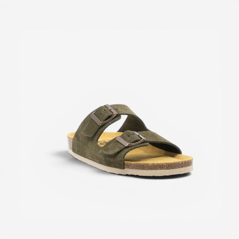 Beta Womens Sandal - Militar Serraje Top (recycled suede)