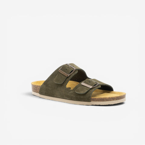 Beta Womens Sandal - Militar Serraje Top (recycled suede)