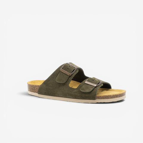 Beta Womens Sandal - Militar Serraje Top (recycled suede)