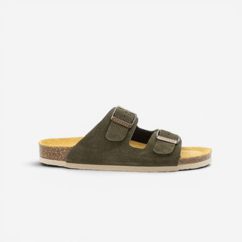 Beta Womens Sandal - Militar Serraje Top (recycled suede)