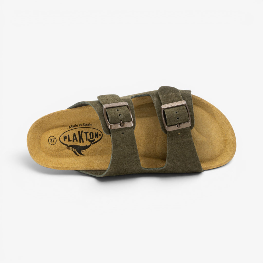 Beta Womens Sandal - Militar Serraje Top (recycled suede)