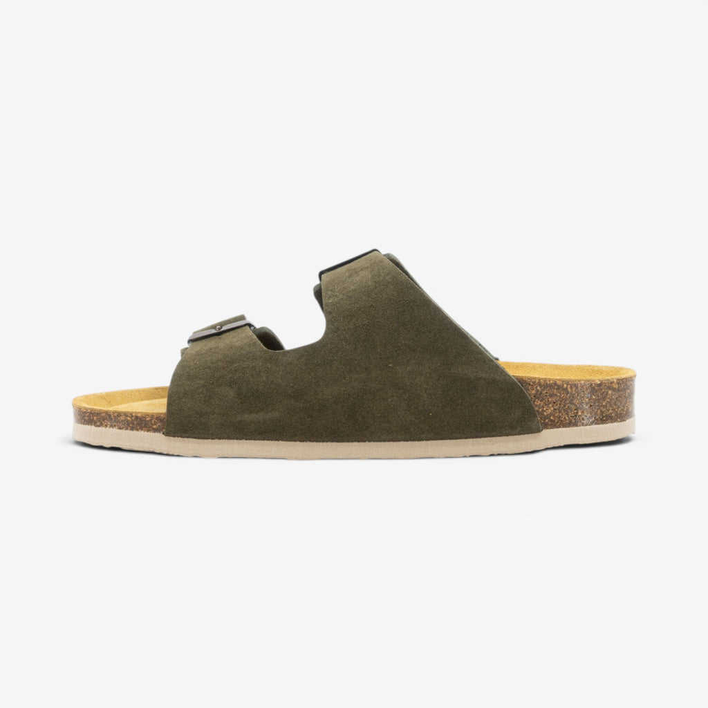 Beta Womens Sandal - Militar Serraje Top (recycled suede)