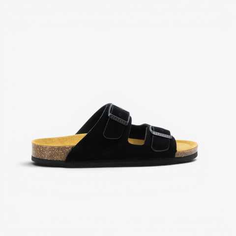Beta Womens Sandal - Negro Serraje Top (recycled suede)