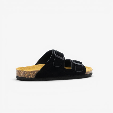 Beta Womens Sandal - Negro Serraje Top (recycled suede)