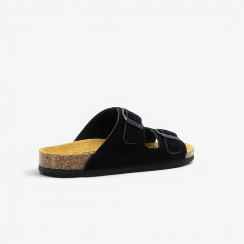 Beta Womens Sandal - Negro Serraje Top (recycled suede)