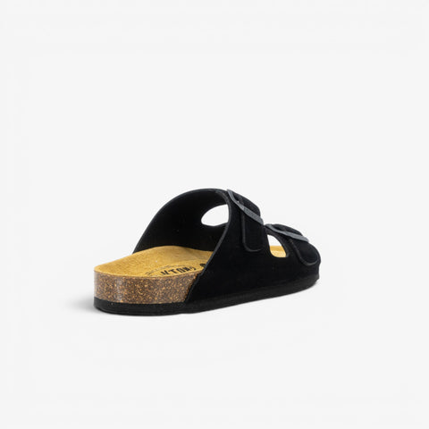 Beta Womens Sandal - Negro Serraje Top (recycled suede)
