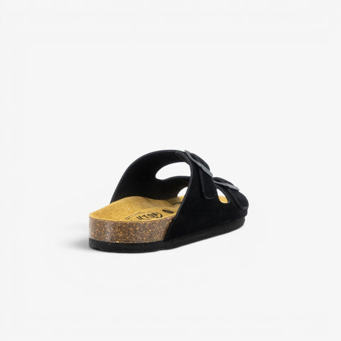 Beta Womens Sandal - Negro Serraje Top (recycled suede)