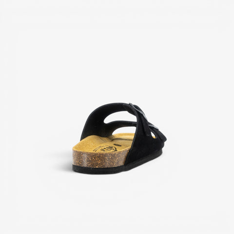 Beta Womens Sandal - Negro Serraje Top (recycled suede)