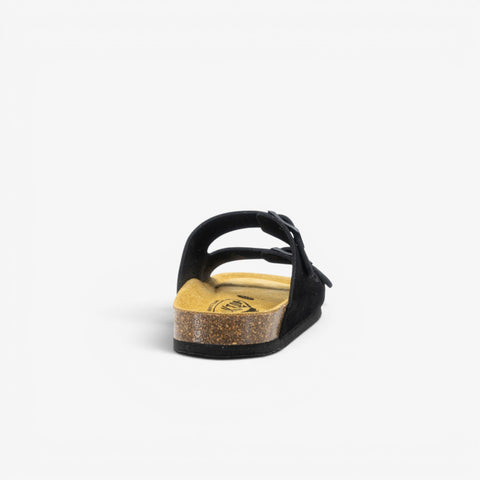 Beta Womens Sandal - Negro Serraje Top (recycled suede)