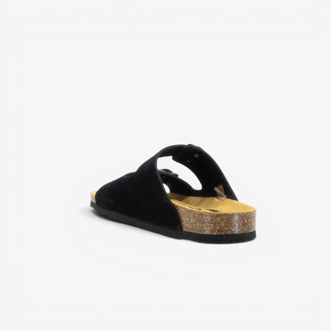 Beta Womens Sandal - Negro Serraje Top (recycled suede)
