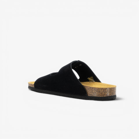 Beta Womens Sandal - Negro Serraje Top (recycled suede)