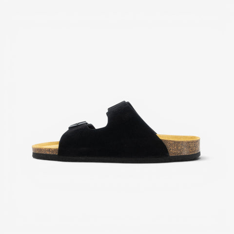 Beta Womens Sandal - Negro Serraje Top (recycled suede)