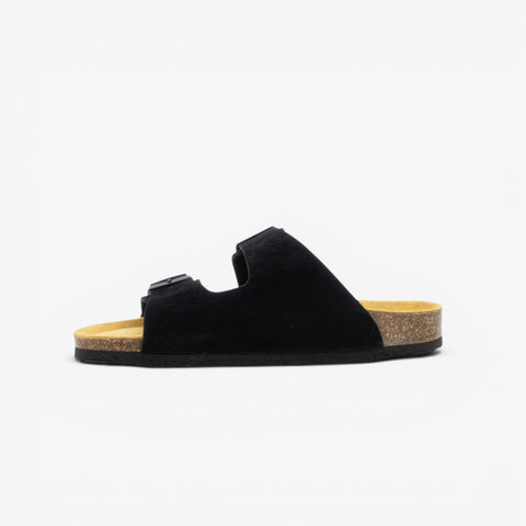 Beta Womens Sandal - Negro Serraje Top (recycled suede)