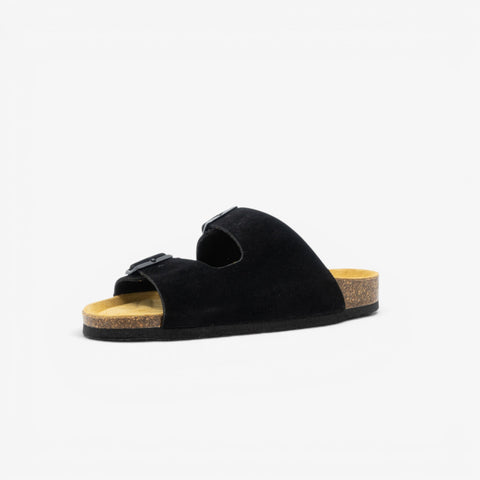 Beta Womens Sandal - Negro Serraje Top (recycled suede)
