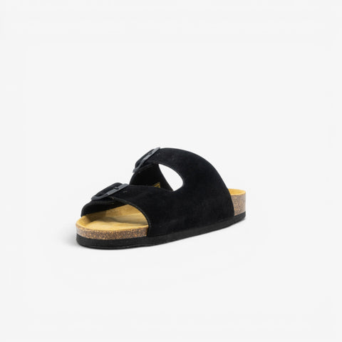 Beta Womens Sandal - Negro Serraje Top (recycled suede)