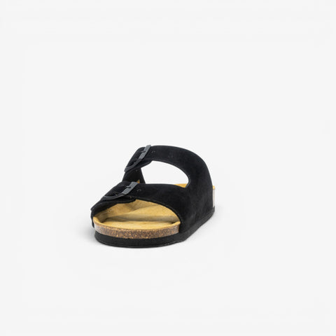 Beta Womens Sandal - Negro Serraje Top (recycled suede)
