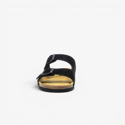 Beta Womens Sandal - Negro Serraje Top (recycled suede)