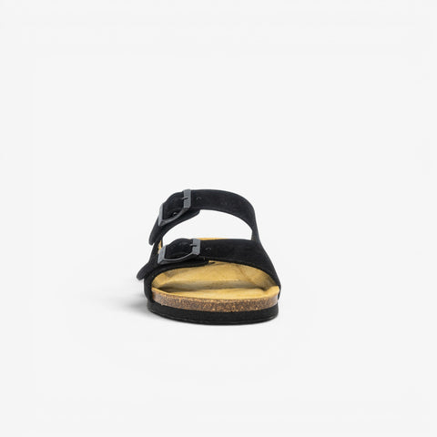 Beta Womens Sandal - Negro Serraje Top (recycled suede)