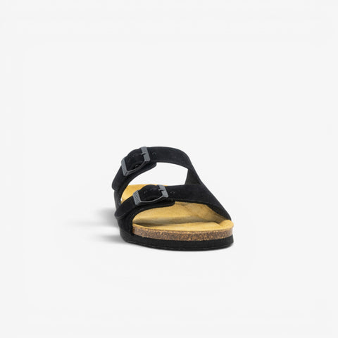 Beta Womens Sandal - Negro Serraje Top (recycled suede)