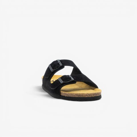 Beta Womens Sandal - Negro Serraje Top (recycled suede)