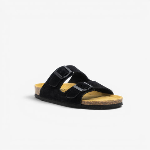 Beta Womens Sandal - Negro Serraje Top (recycled suede)