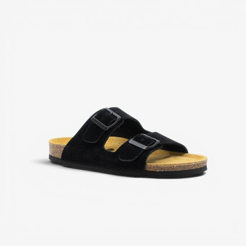 Beta Womens Sandal - Negro Serraje Top (recycled suede)