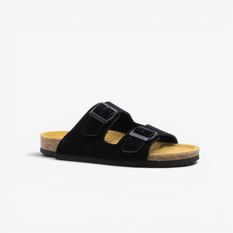 Beta Womens Sandal - Negro Serraje Top (recycled suede)