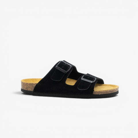 Beta Womens Sandal - Negro Serraje Top (recycled suede)
