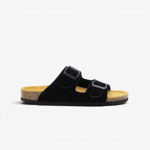 Beta Womens Sandal - Negro Serraje Top (recycled suede)