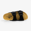 Beta Womens Sandal - Negro Serraje Top (recycled suede)