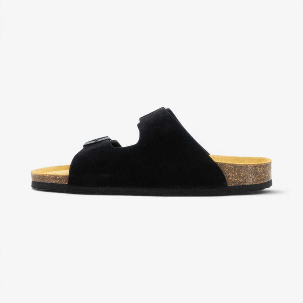 Beta Womens Sandal - Negro Serraje Top (recycled suede)