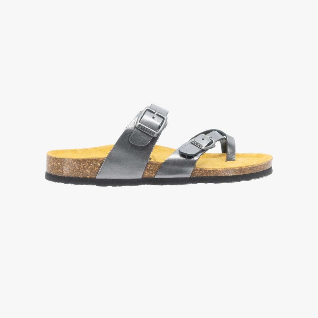 Bombay Womens Sandal - Anthracita Copell (metallic leather)