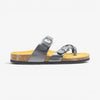 Bombay Womens Sandal - Anthracita Copell (metallic leather)