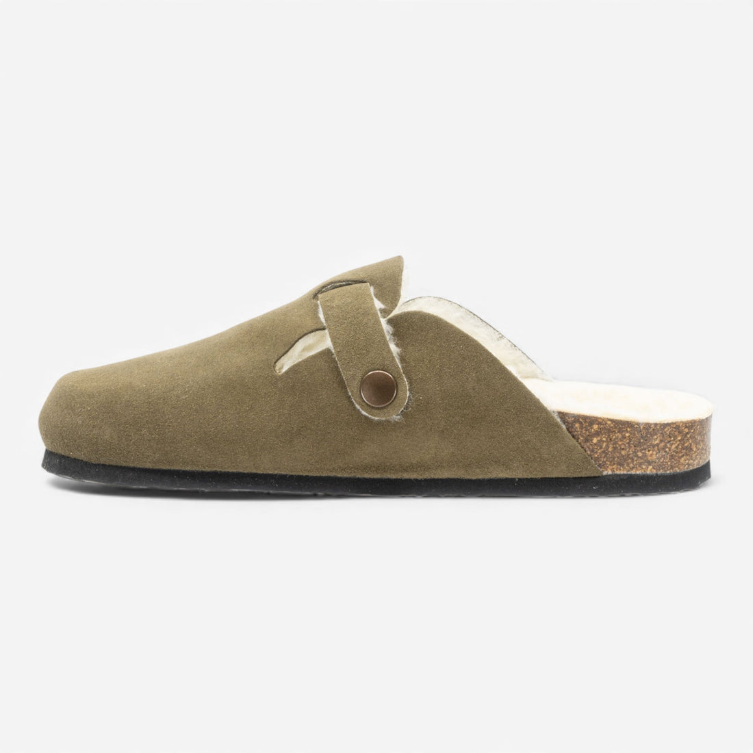 Blogg Lined Afelpado Womens Clog – Light Khaki image 3
