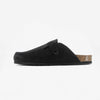 Blogg Womens Clog - Negro Afelpado Grueso (suede)