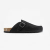 Blogg Womens Clog - Negro Afelpado Grueso (suede)