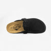 Blogg Womens Clog - Negro Afelpado Grueso (suede)