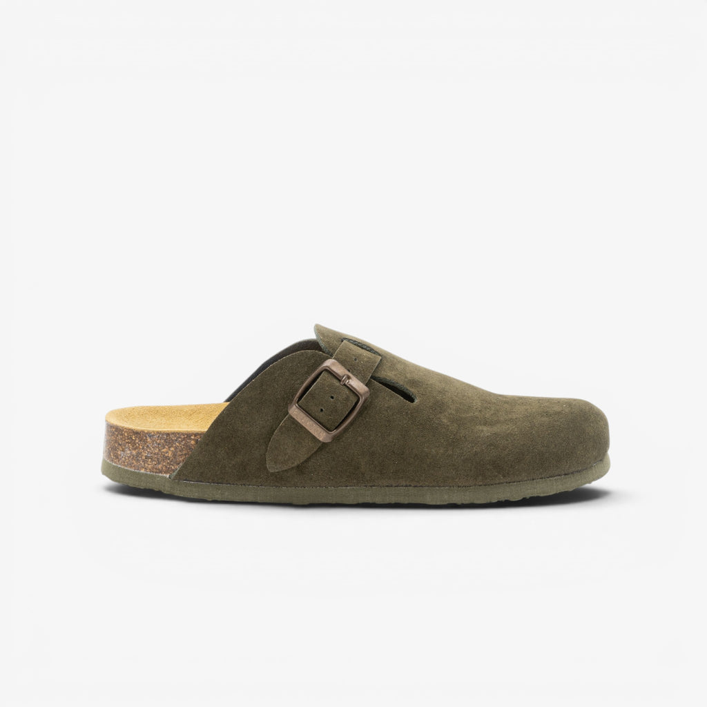Blogg Womens Clog - Militar Serraje Top (recycled suede)