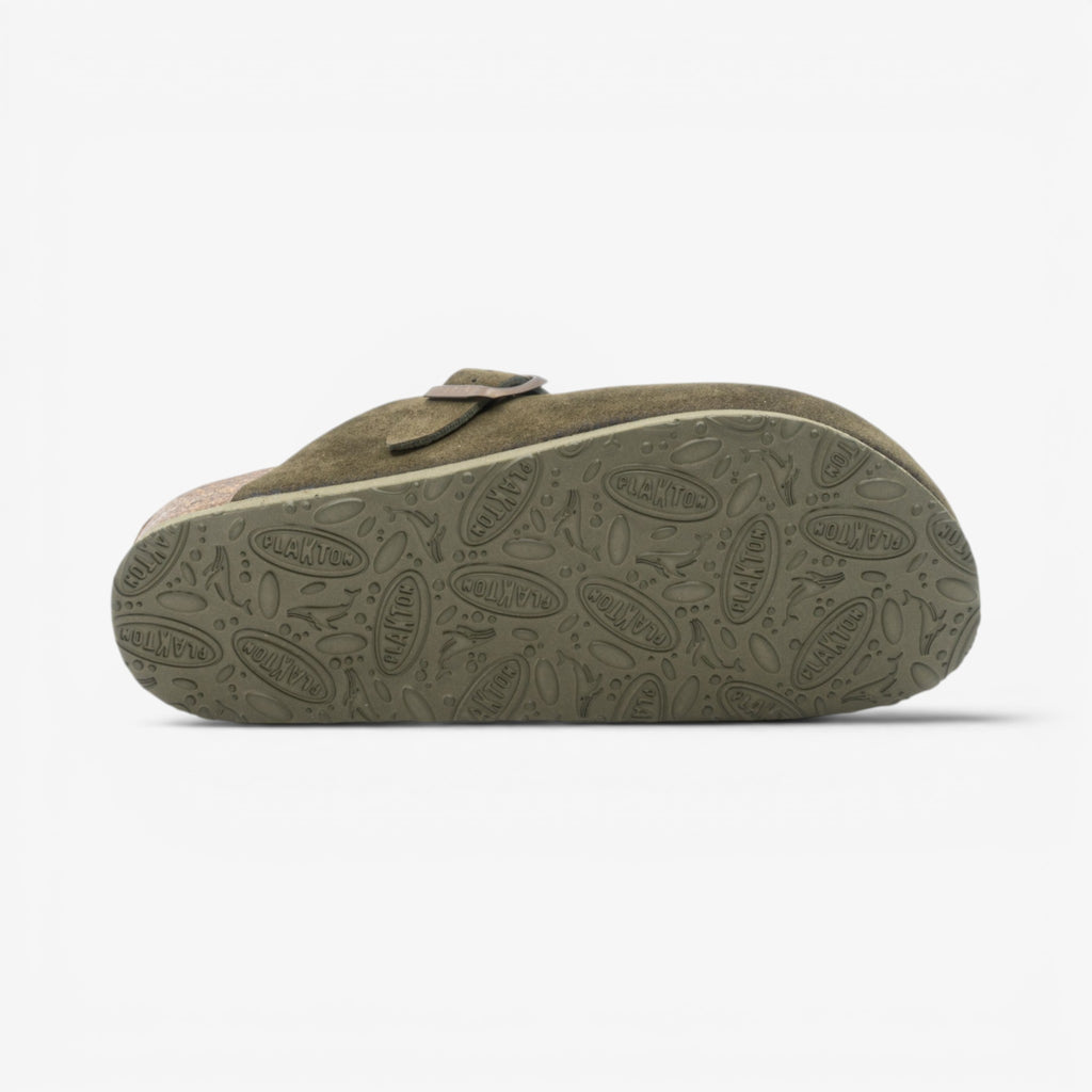Blogg Womens Clog - Militar Serraje Top (recycled suede)
