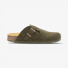Blogg Womens Clog - Militar Serraje Top (recycled suede)