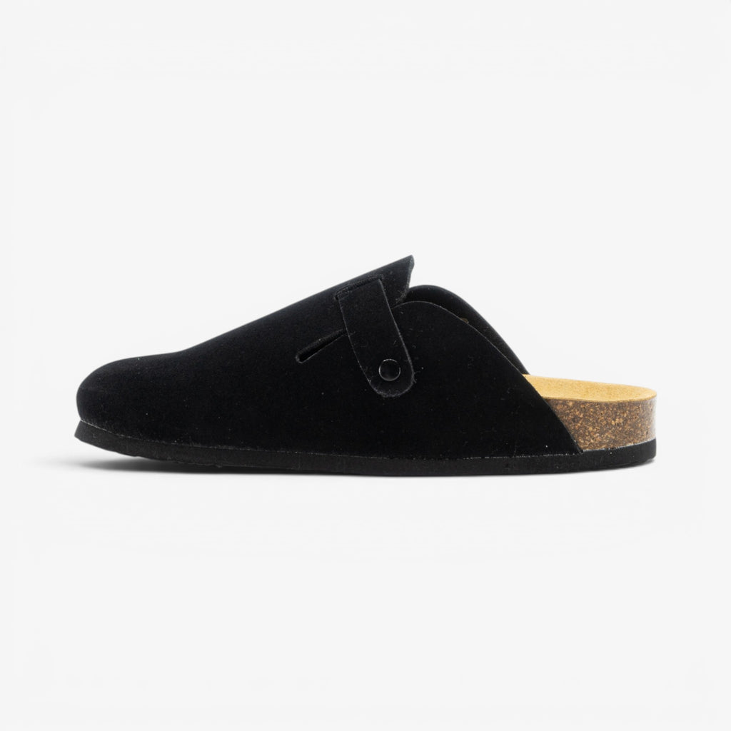 Blog Mens Clog - Negro Serraje Top (recycled suede)